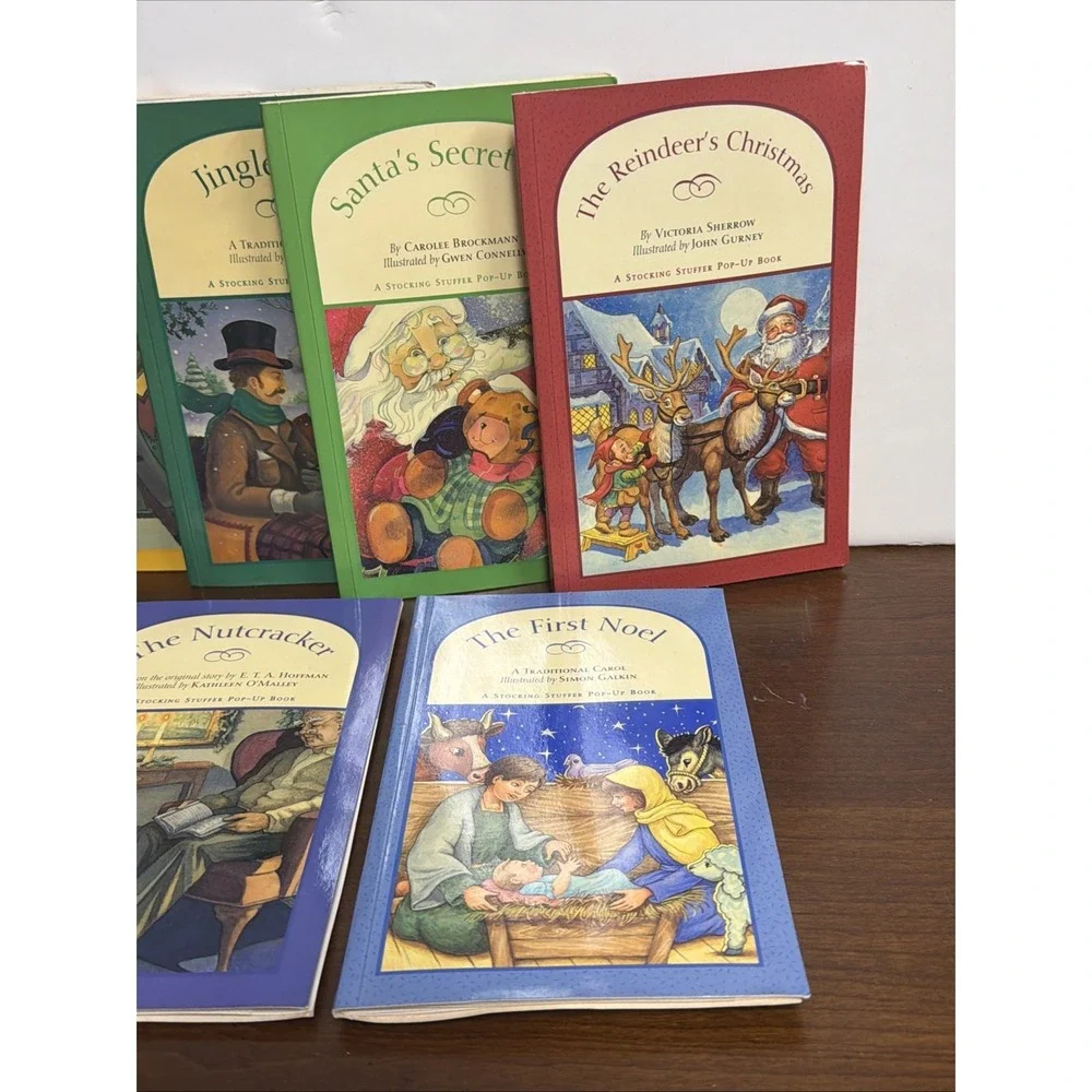 Vintage Christmas Stuffer Pop Up Books‎ Collection  Lot of 6 Dreamhouse 1995
